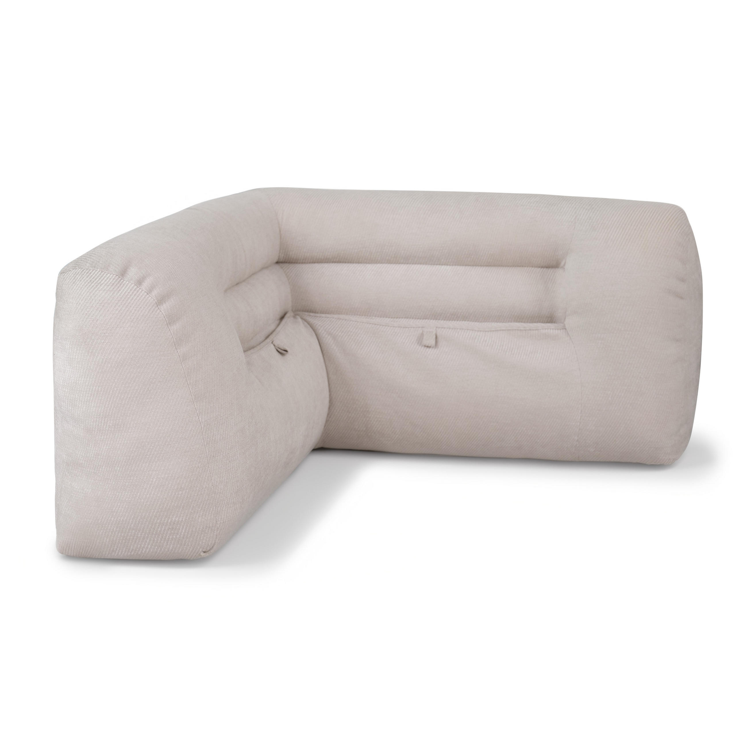 RÜCKENLEHNE Beige, 90cm - Beige, Textil (90/22cm)