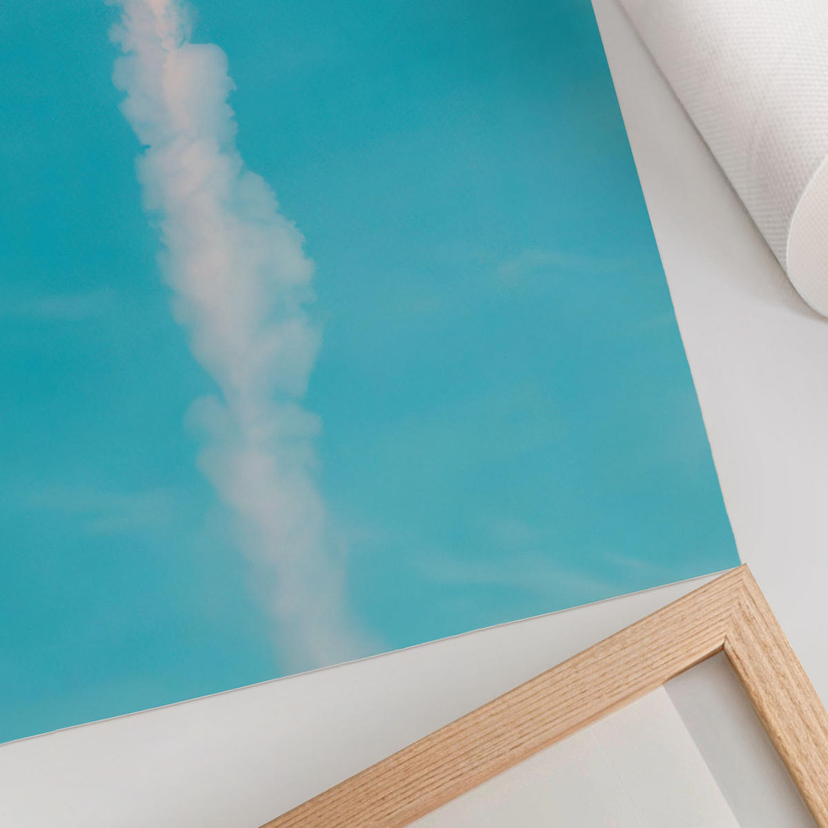 POSTER - 42x59 cm - Gomuno - Rakete am Himmel - Blau, Textil (42/59/0.1cm) - TULUP