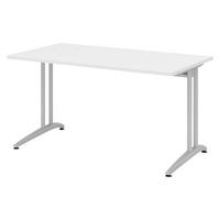 SCHREIBTISCH Serie-B 80/140/74 cm in Weiß - Weiß, Holzwerkstoff (80/140/74cm) - bümö