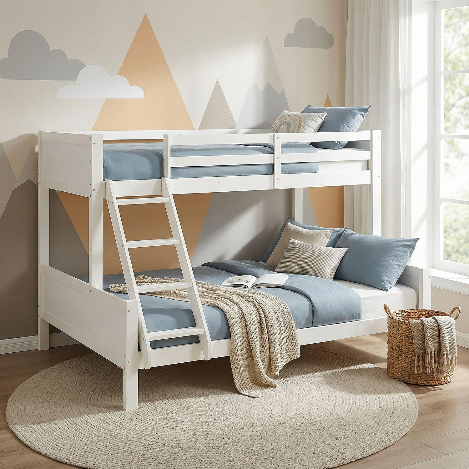 ETAGENBETT 90/200 cm 140/200 Weiß - Weiß, Holz (140/200cm) - Homestyle4u
