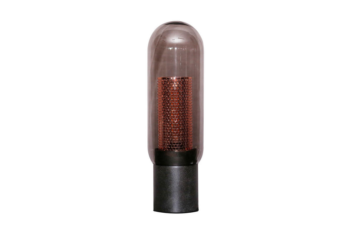 TISCHLAMPE TRIEST Schwarz Glas - Schwarz, Glas (15/15/50cm) - KAWOLA