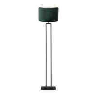 STEHLEUCHTE Shiva/Velours Schwarz, Dunkelgrün 40/40/170 cm - Dunkelgrün/Schwarz, Metall (40/40/170cm) - Light & Living
