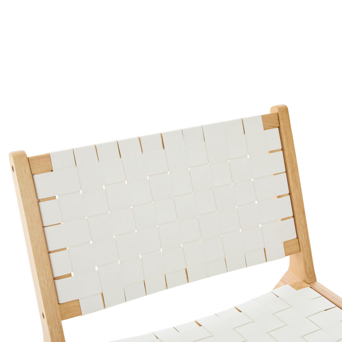 STUHL Schachbrettmuster mit Holzgestell, DE-42285, Weiß - Weiß, Holzwerkstoff (66/72/71cm) - ComfortXL