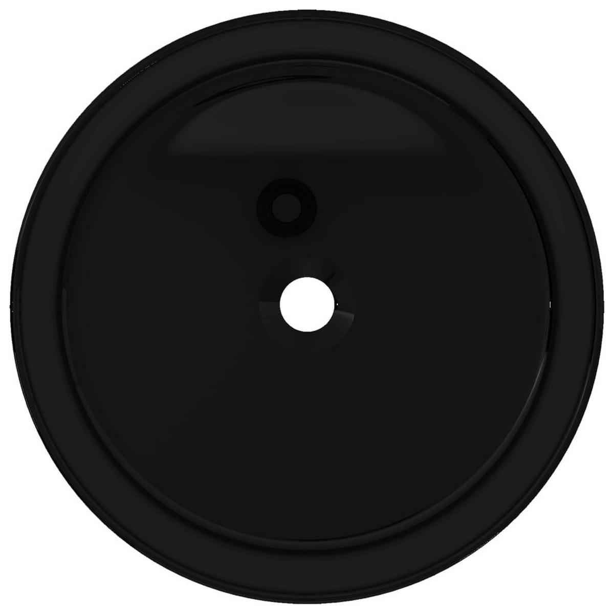 WASCHBECKEN Laabs 40/40/15 cm - Schwarz, Keramik (40/15/40cm) - Nettlife