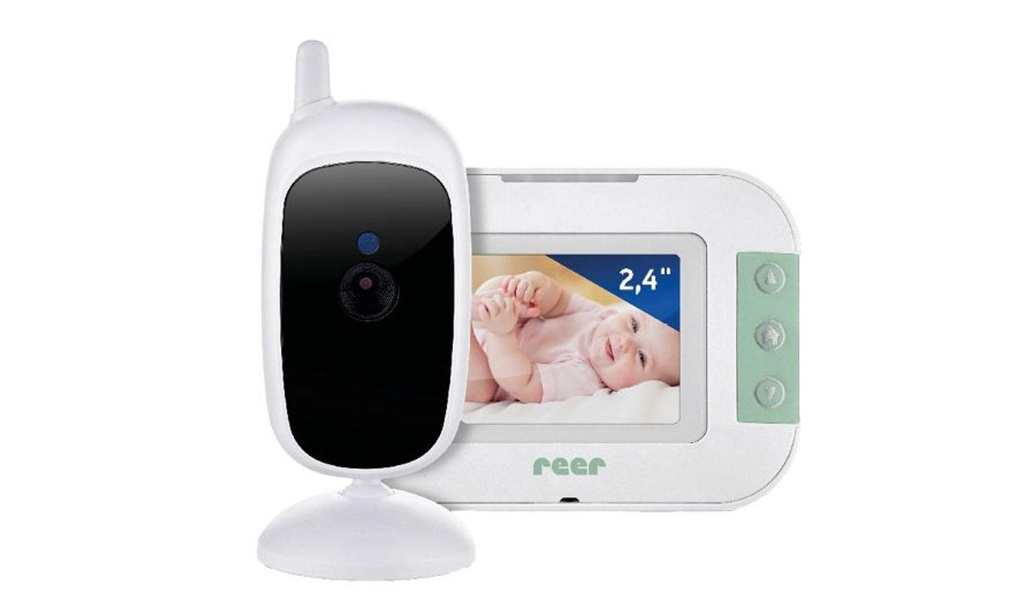 VIDEOBABYPHONE BabyCam S - Weiß, Kunststoff - Reer