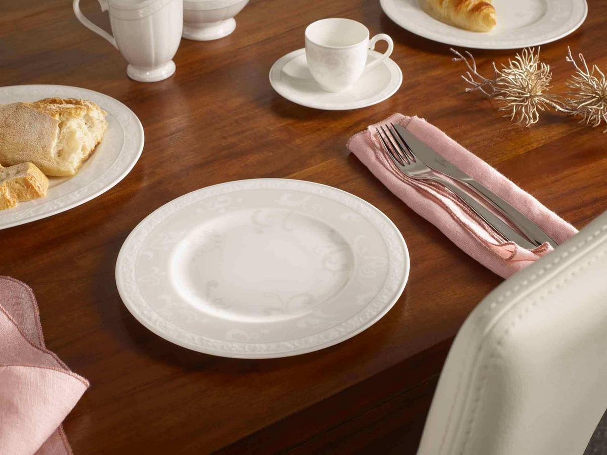 KOMBISERVICE Gray Pearl weiß 30er Set - Weiß, Keramik (1/1/1cm) - Villeroy & Boch