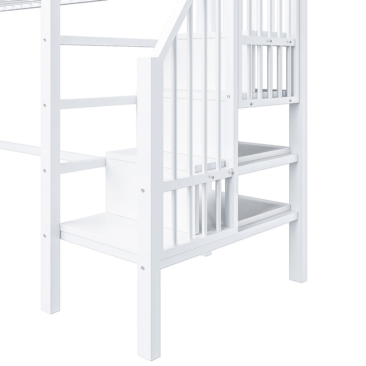 HOCHBETT 90/200 cm Weiß - Weiß, Metall - Raumix