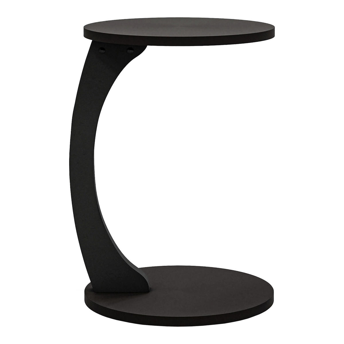 BEISTELLTISCH Holeby - Schwarz, Holzwerkstoff (38/38/56cm) - [en.casa]