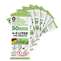 WASSERAUFBEREITUNGSTABLETTEN 50 Stk inkl. 10L Faltkanister Camping Outdoor Trinkwasser - Weiß, Kunststoff (20/25/8cm) - JUNG