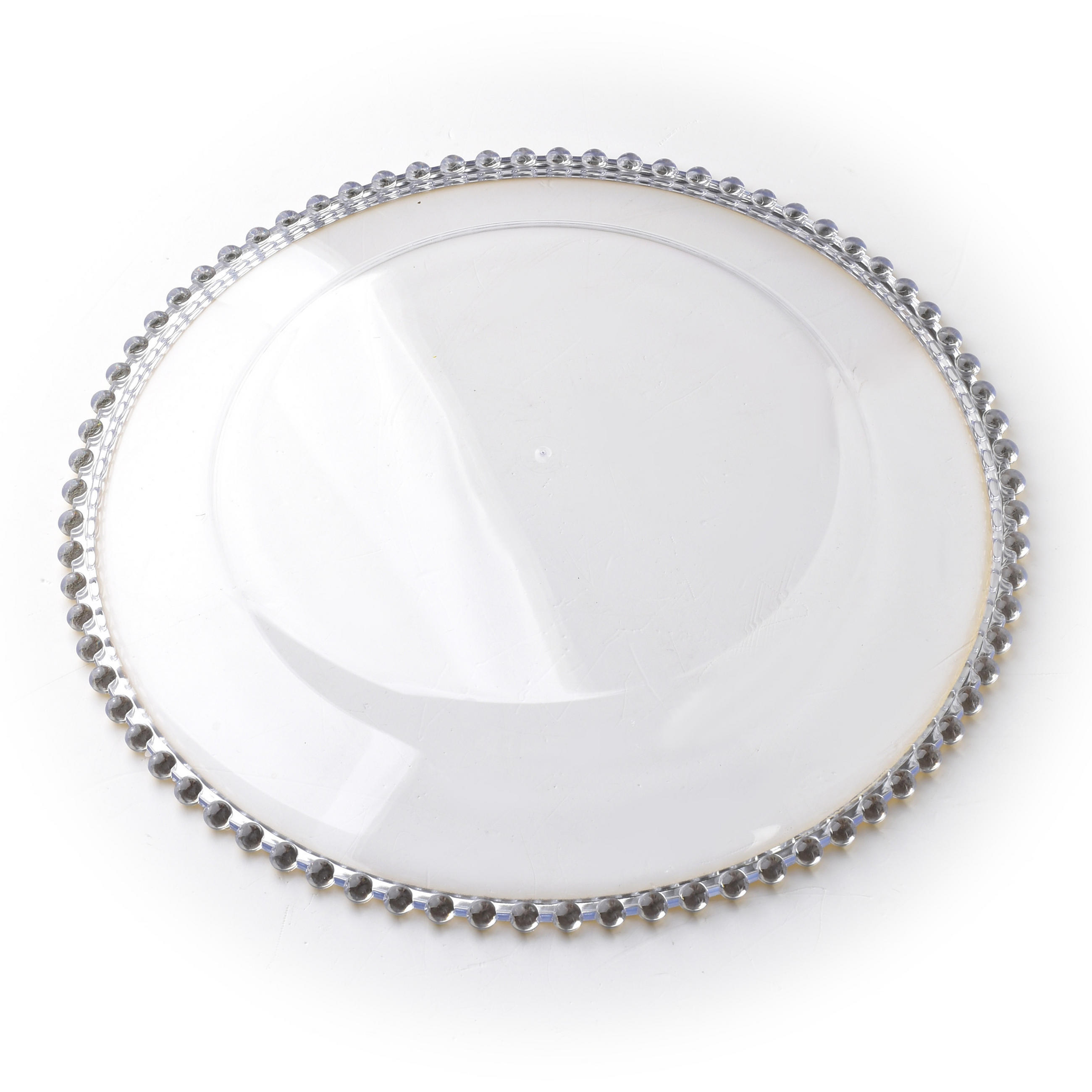 SERVIERTELLER Blanche Silber 33/33/1.5cm Plastik - Silberfarben, Kunststoff (33/1.5/33cm) - Mondex