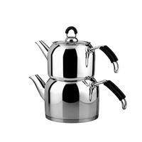 TEEKANNE Caydanlik Set Edelstahl Family Size - Silberfarben, Textil (3.9L) - ROLFNERS