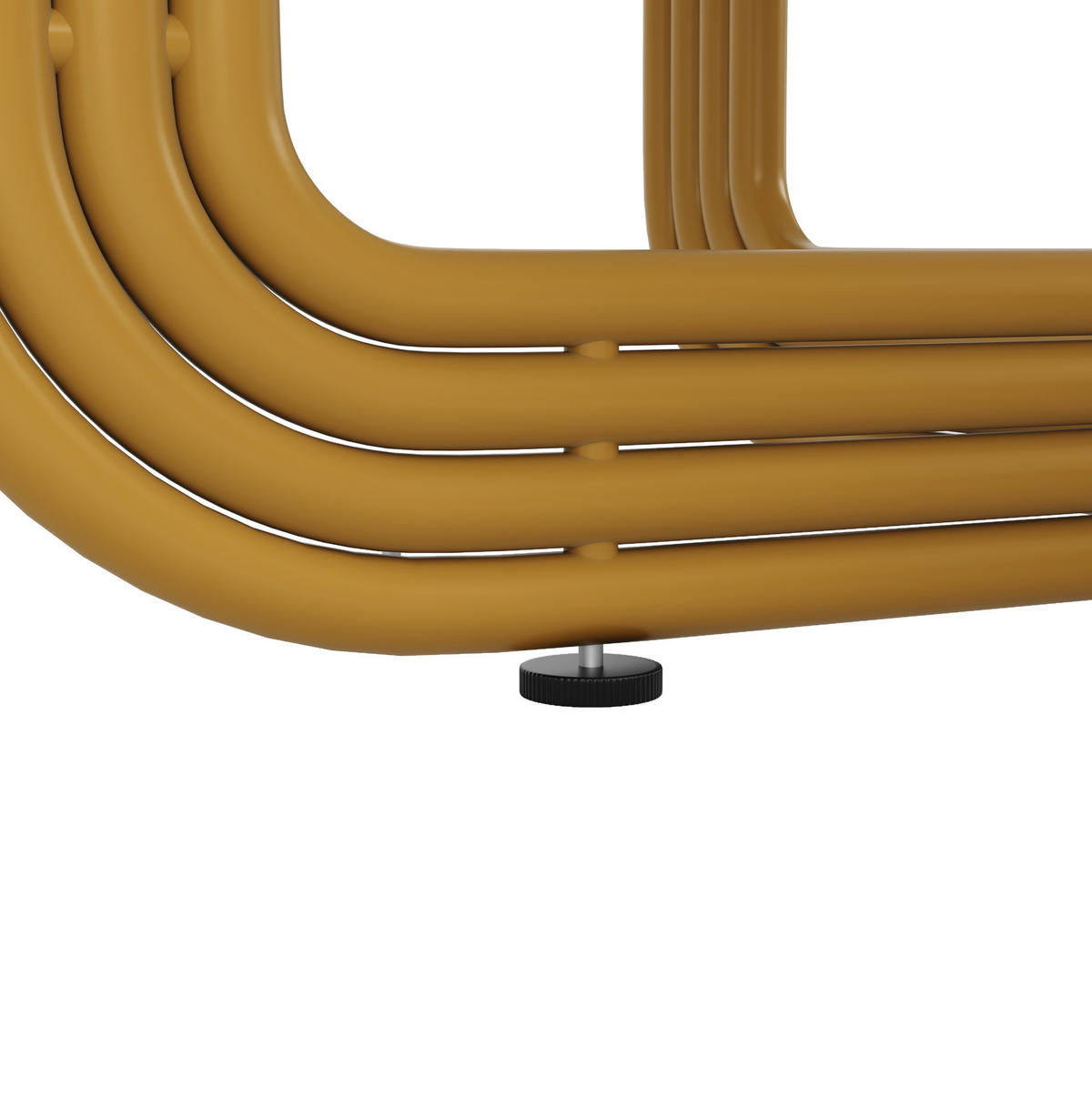 ESSTISCH 80/76/80 cm Gold aus MDF mit Stauraum - Goldfarben, Holzwerkstoff (80/80/76cm) - OKMYHOME