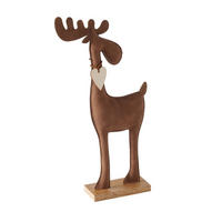RENTIERFIGUR Booner 17/5/34 cm - Braun, Holzwerkstoff (5/34/17cm) - Boltze Home