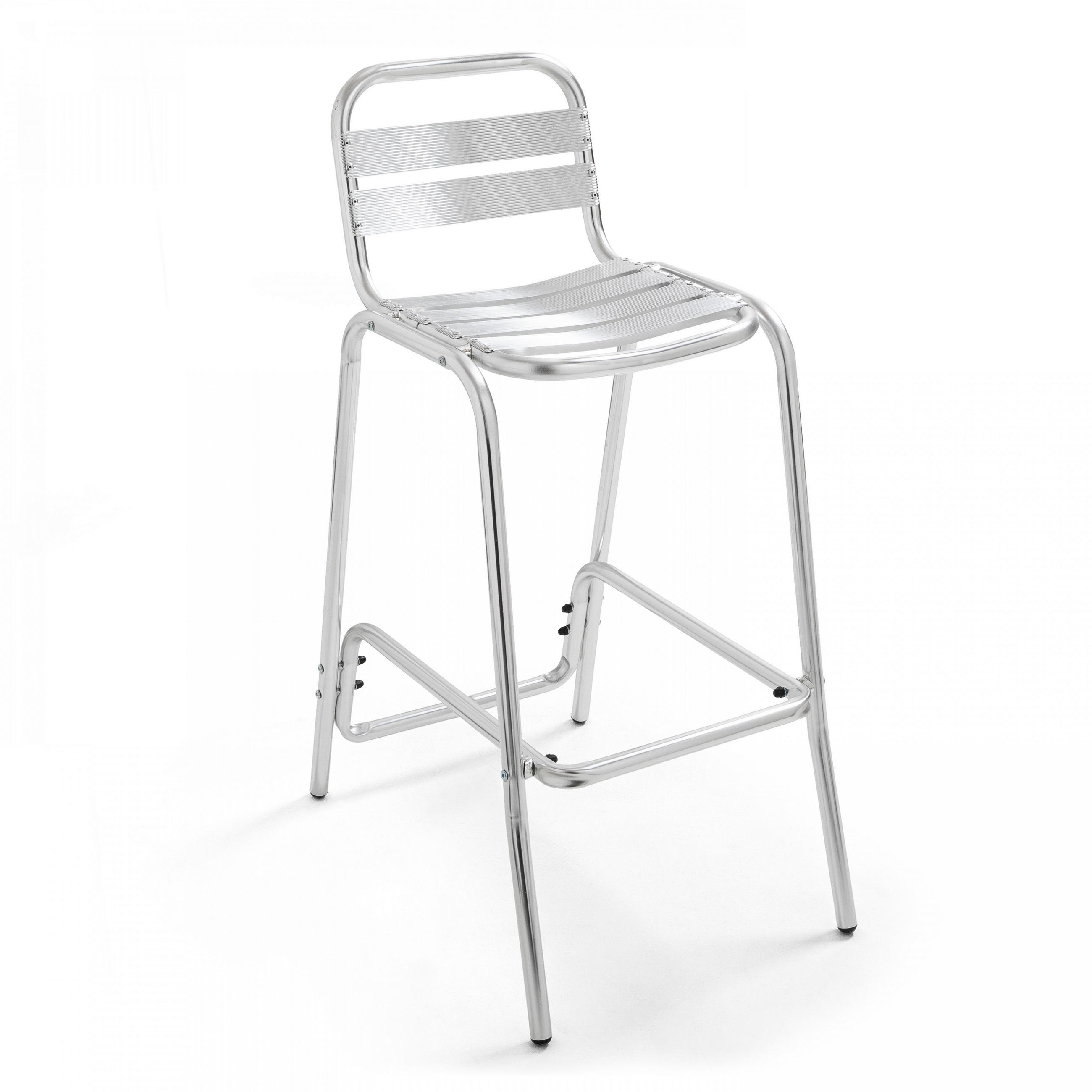 BARHOCKER, Grau - Grau, Metall (45/95/62cm) - Oviala