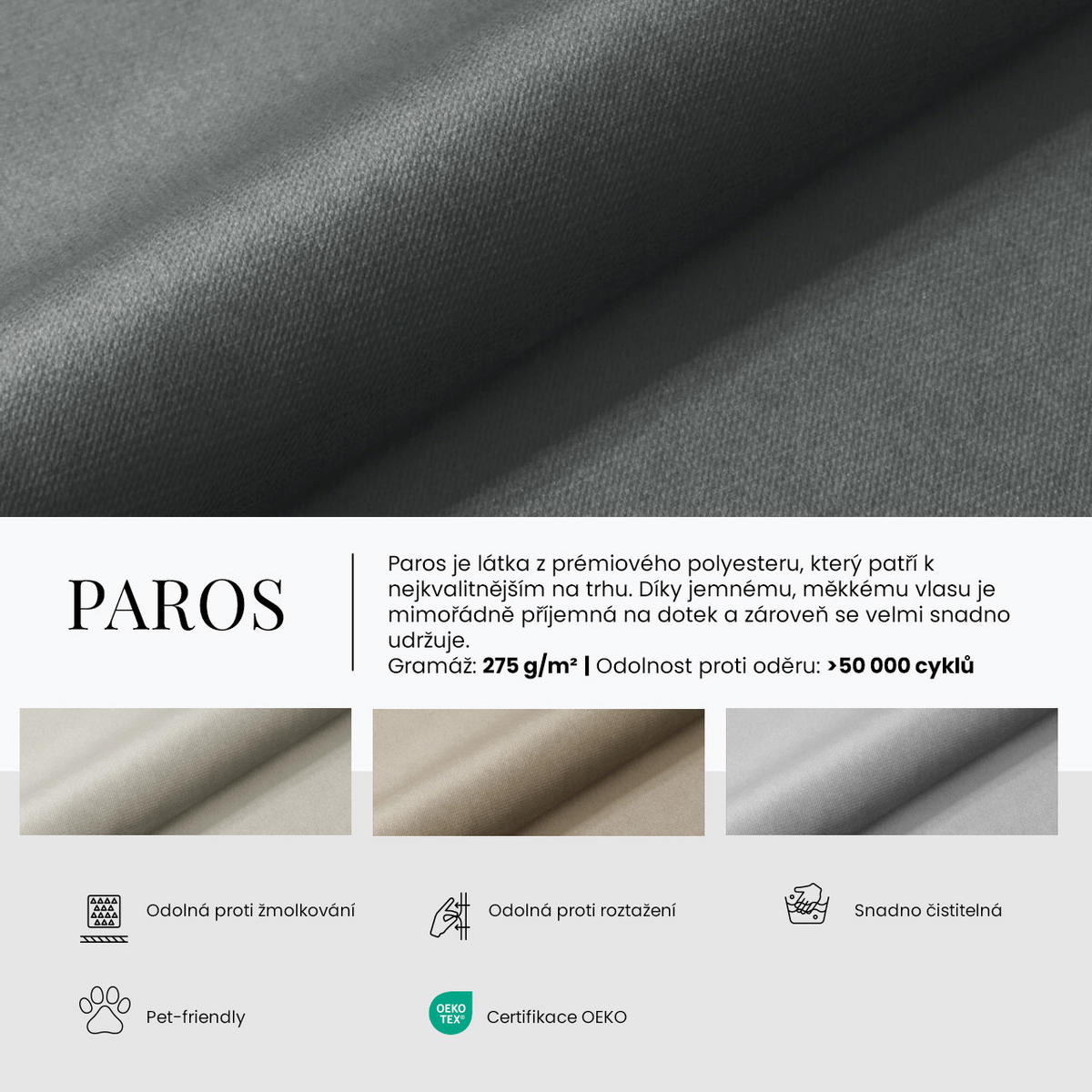 ECKSOFA Lang Velvet Hellgrau - Hellgrau/Braun, Holz/Textil (220/140cm) - MKS