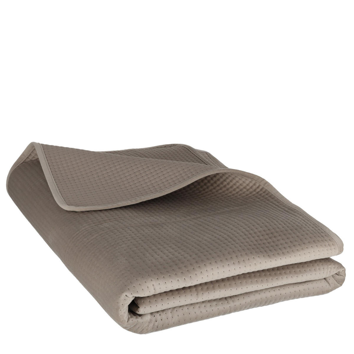 TAGESDECKE Pontoso - Hellbraun, Textil (200/220cm) - home&you