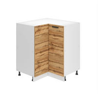 KÜCHENUNTERSCHRANK 90 cm SNP ohne Arbeitsplatte, mit 1 Tür, Wotan-Eiche - Eiche Wotan, Holz (90/82/90cm) - B BELINI GROUP