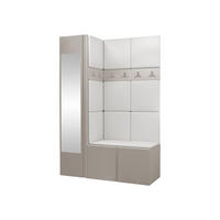 GARDEROBEN-SET Orion X - Kaschmir/Weiß, Holzwerkstoff/Kunststoff (124/186/46cm) - MIRJAN24