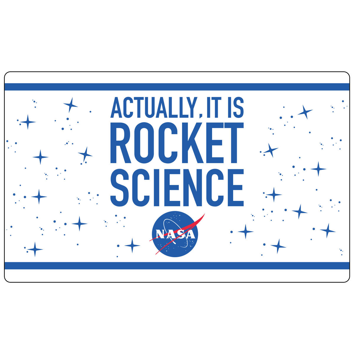 BROTDOSE NASA Rocket Science Blau 17,5 x 12,8 x 6,9 cm - Blau, Kunststoff (17.5/6.9/12.8cm) - United Labels