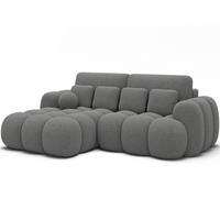 ECKSOFA COVELION L-Form – Schlaffunktion, Bettkasten, Wellenfederung, HR-Kaltschaum, inkl. Kissen, moderner Wohnkomfort - Anthrazit, Kunststoff (260/167cm) - Wohnideebilder