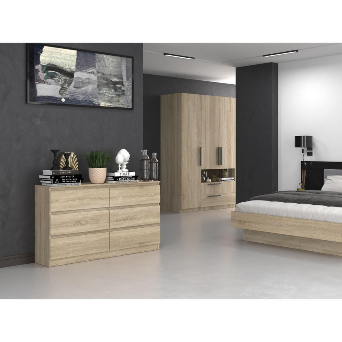 KOMMODE Sonoma Eiche 138/75/40 - Sonoma Eiche, Holzwerkstoff (138/75/40cm) - RAUMHIRSCH FURNITURE