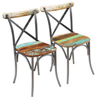 STUHL-SET 2Stk. 51*84*52 - Multicolor, Holz (51/84/52cm) - ZMH