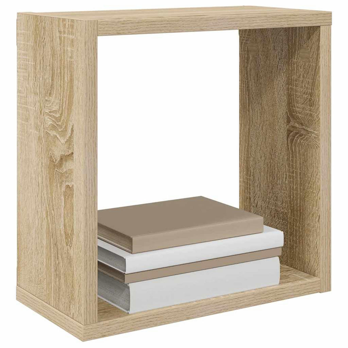 WÜRFELREGALE 2er Set Sonoma-Eiche 30/15/30 Cm - Braun, Holzwerkstoff (30/30/15cm) - vidaXL