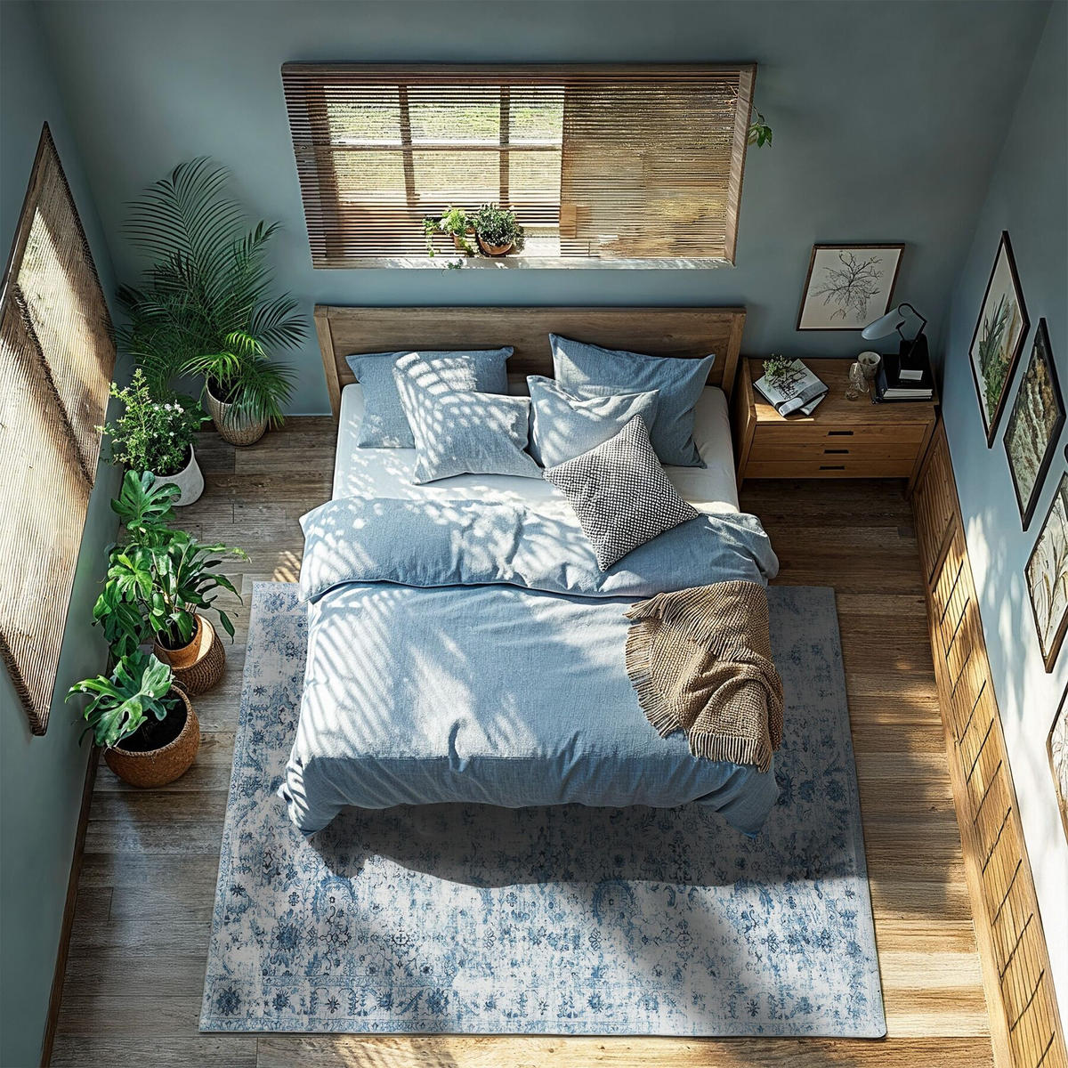 TEPPICH Vintage Design Amara,rutschfeste Unterseite,blau - Blau, Kunststoff (160/230cm) - tectake