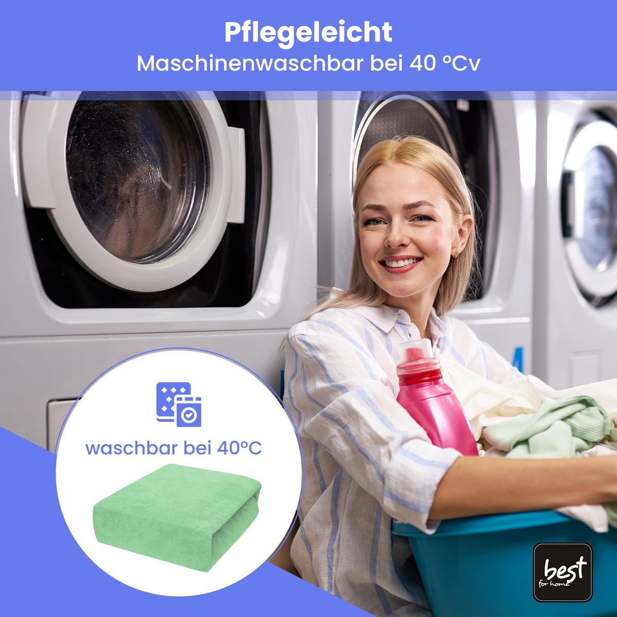 SPANNBETTLAKEN 60/120 cm, Frottee Elastisch 100 % Baumwolle Erbsengrün - Hellgrün, Textil (60/120cm) - Best For Home