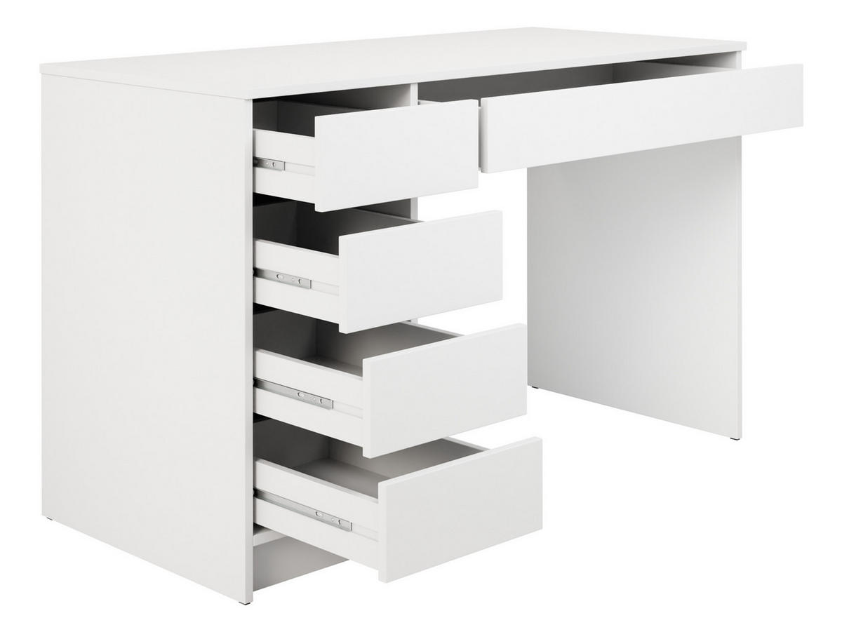 SCHREIBTISCH Ada - Weiß, Holzwerkstoff (55/120/76cm) - MIRJAN24