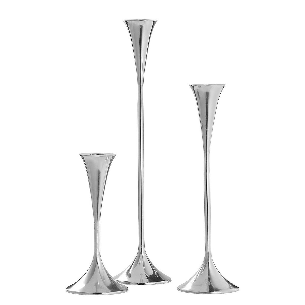 KERZENHALTER Highlight - Silberfarben, Metall (6/20/9cm) - Butlers