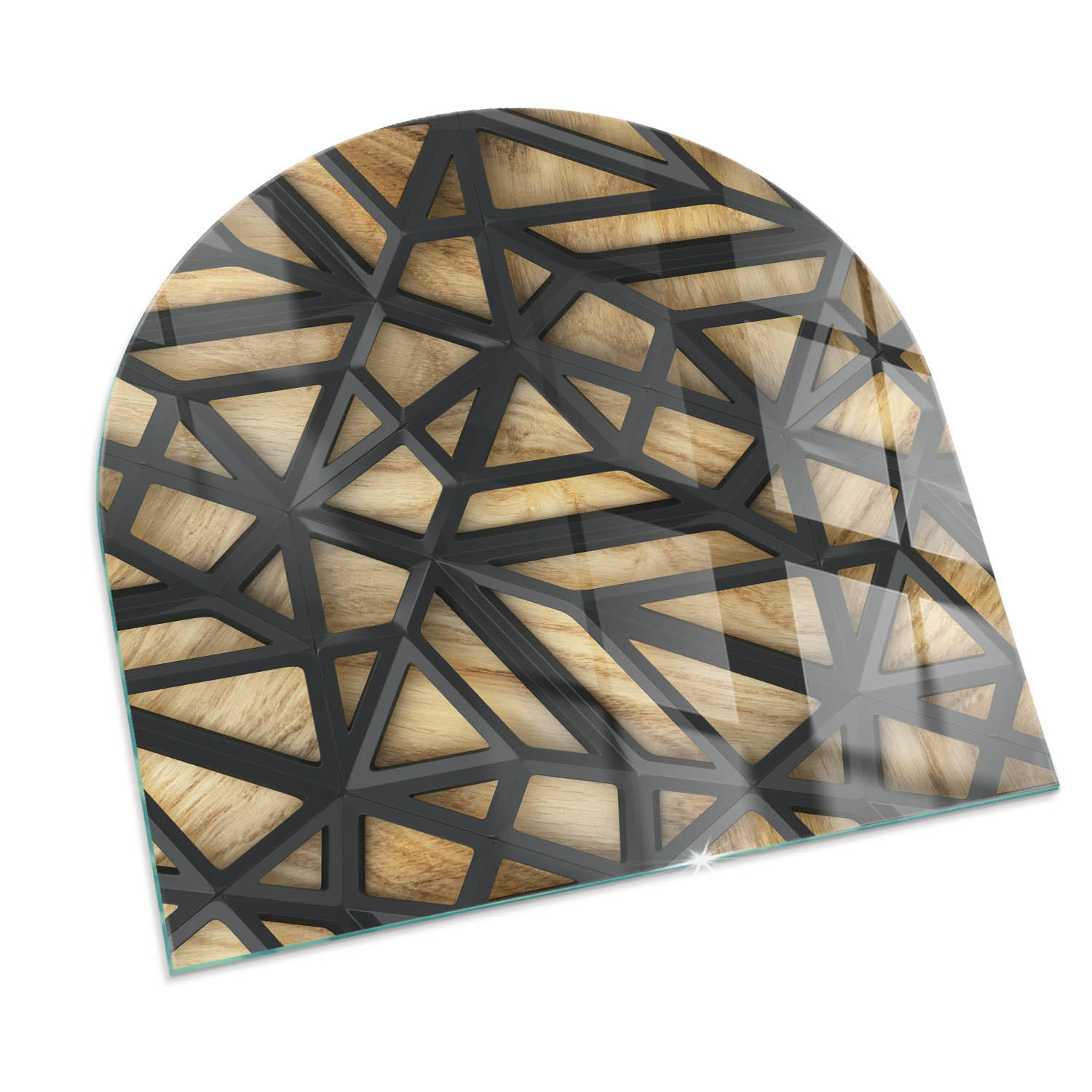 TULUP PODLOŽKA POD KRB 100x100 cm - Geometrie se dřevem