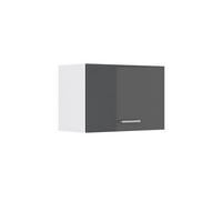 HÄNGESCHRANK R-Line Anthrazit Hochglanz 60 cm Flach - Schwarz Hochglanz/Anthrazit, Holzwerkstoff (60/40/31cm) - Vicco