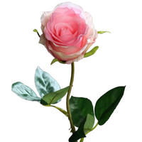ROSEN Künstliche Rose - Efgenia 48 cm, halboffen - Pink, Kunststoff (48cm) - aplanta