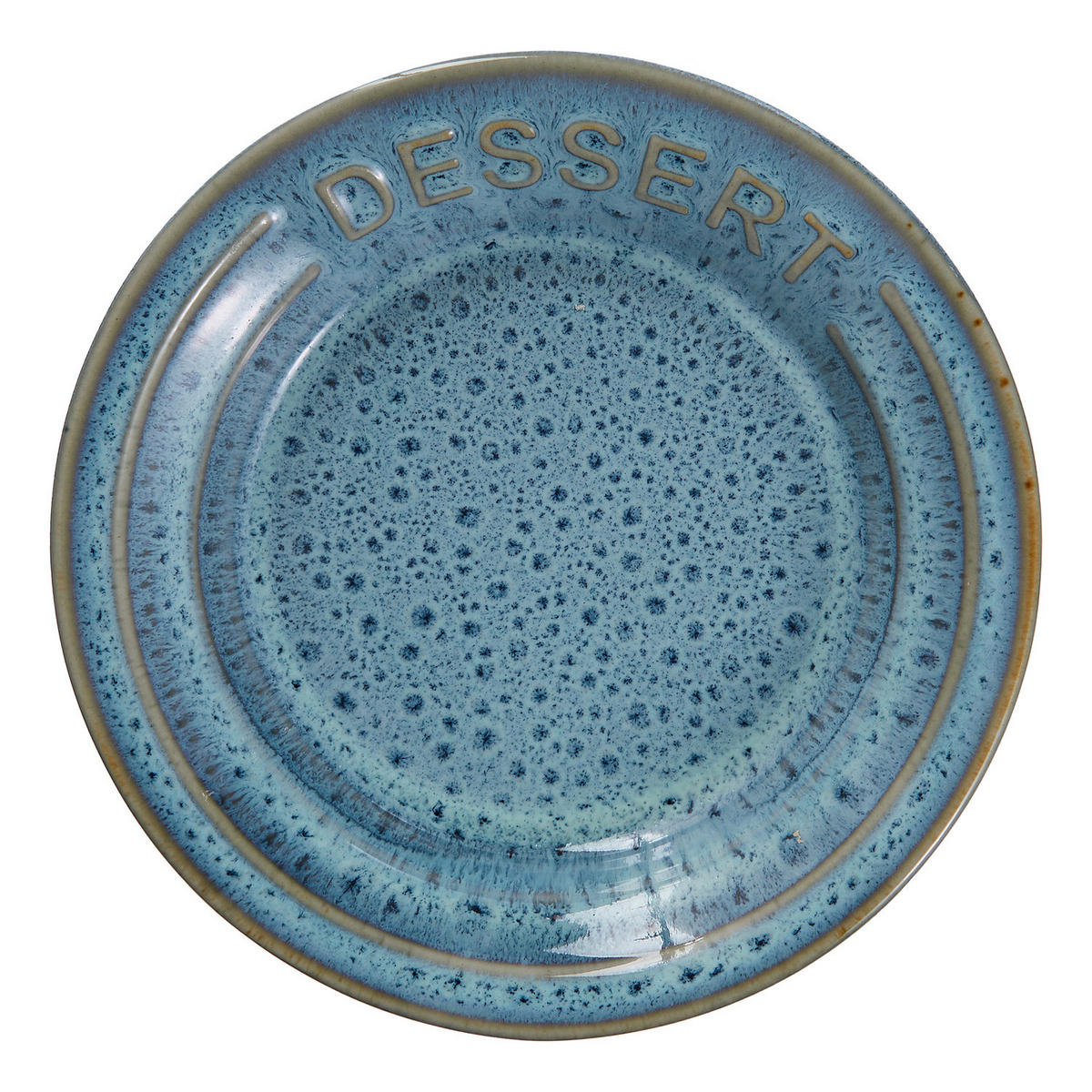 DESSERTTELLER (4er-Set) Portimao - Blau, Keramik (15/15/3cm) - Butlers