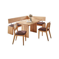 ECKBANKGRUPPE Modern Dani 3 für 7 Personen Massivholz Wildeiche/Braun - Wildeiche/Braun, Holz (192/85/167cm) - 58aufmkessel