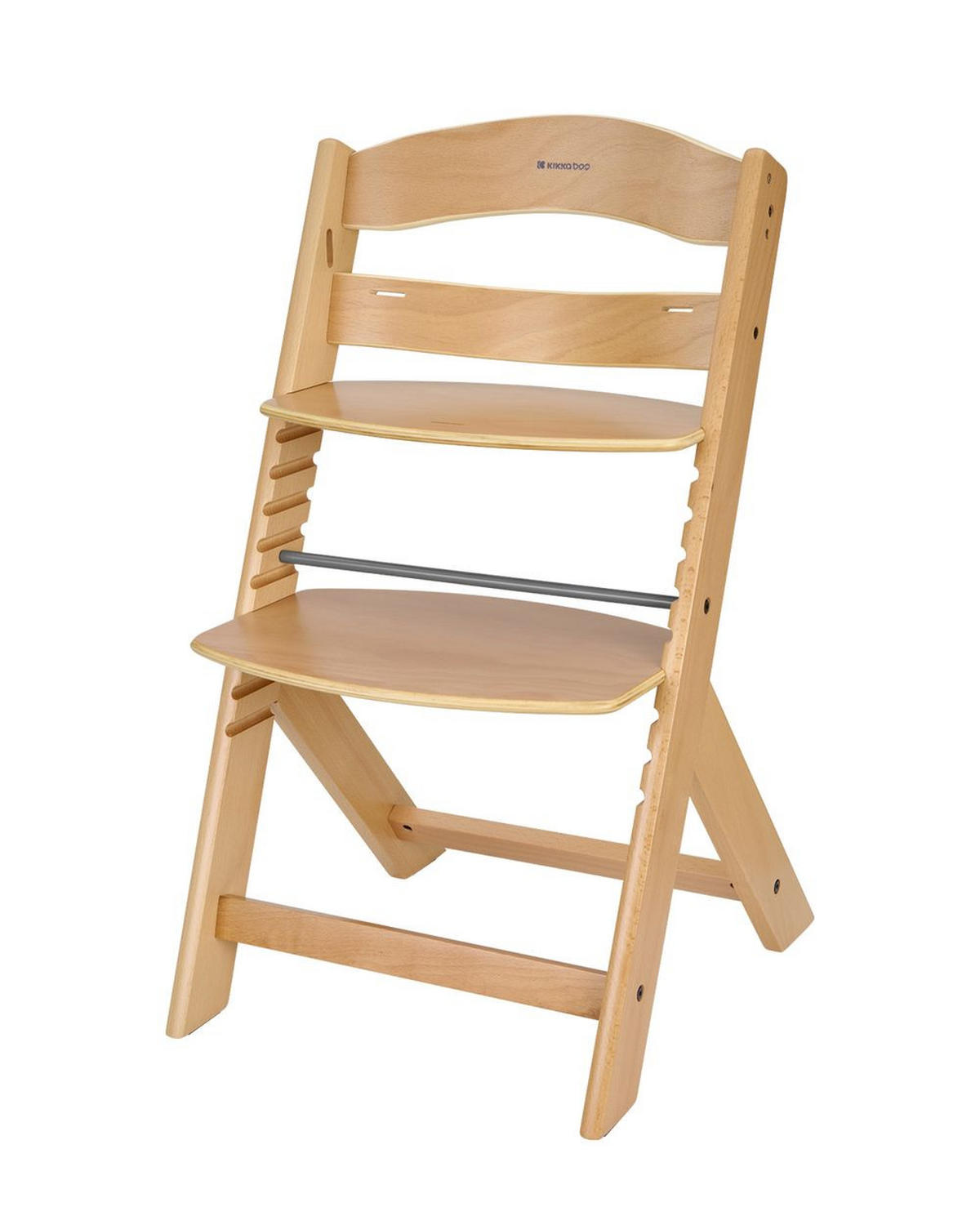 HOCHSTUHL Nordy braun Holz, verstellbarer Sitz, Sicherheitsgurt, skandinavisches Design - Braun, Metall (44/79/49cm) - Kikka boo
