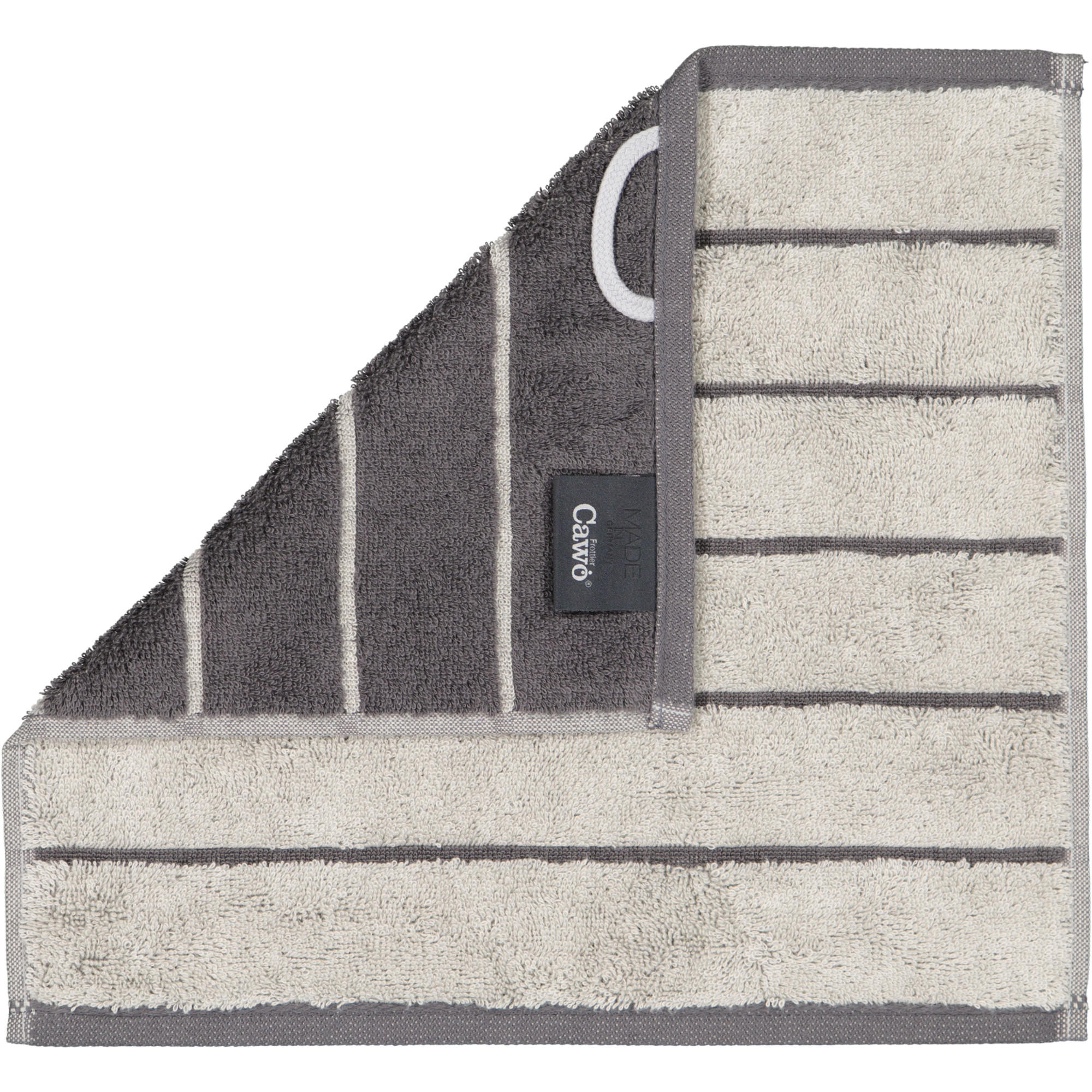 SEIFTUCH BALANCE DOUBLEFACE 6232 PLATIN - 77 - Grau, Textil (30/30cm) - Cawoe
