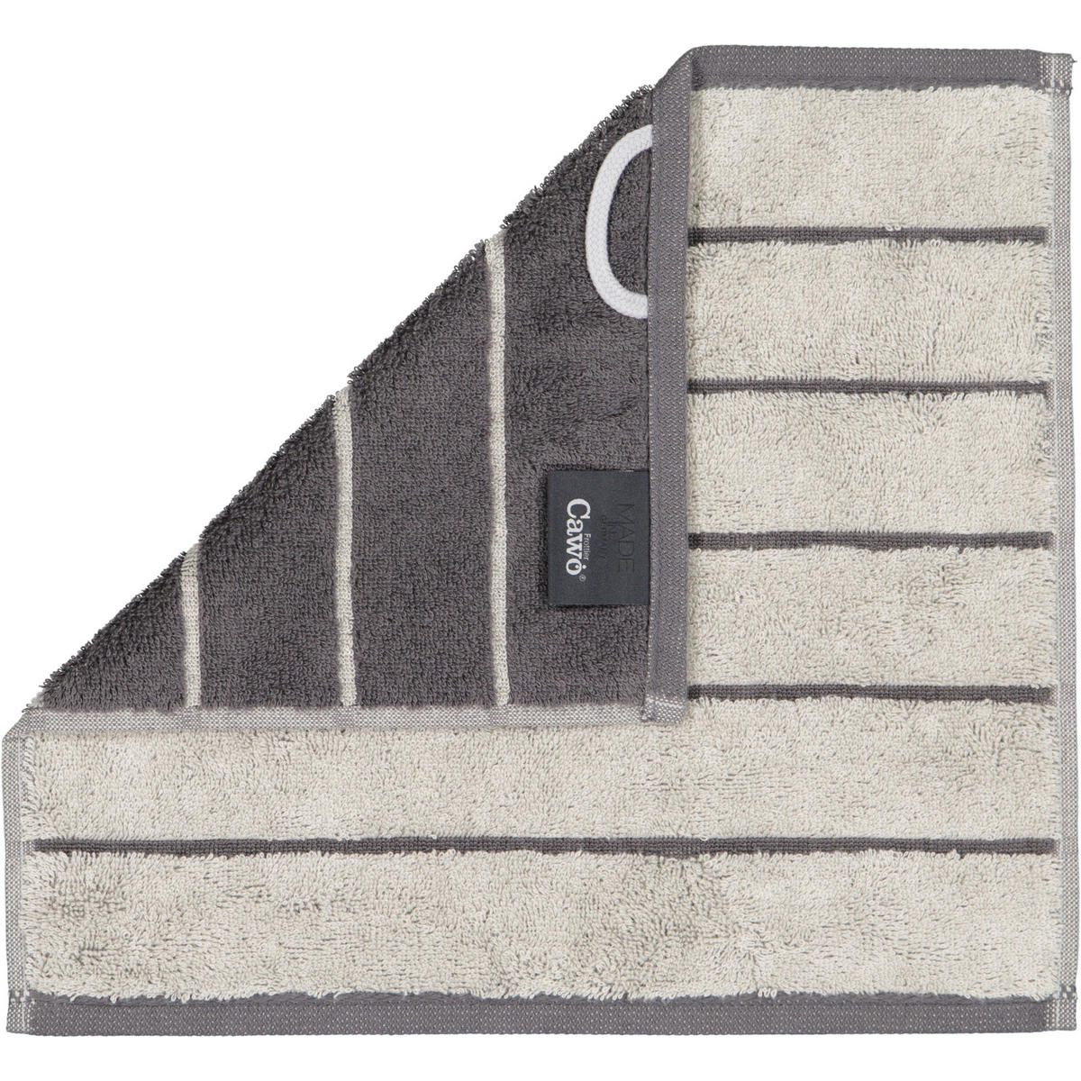 SEIFTUCH BALANCE DOUBLEFACE 6232 PLATIN - 77 - Grau, Textil (30/30cm) - Cawoe