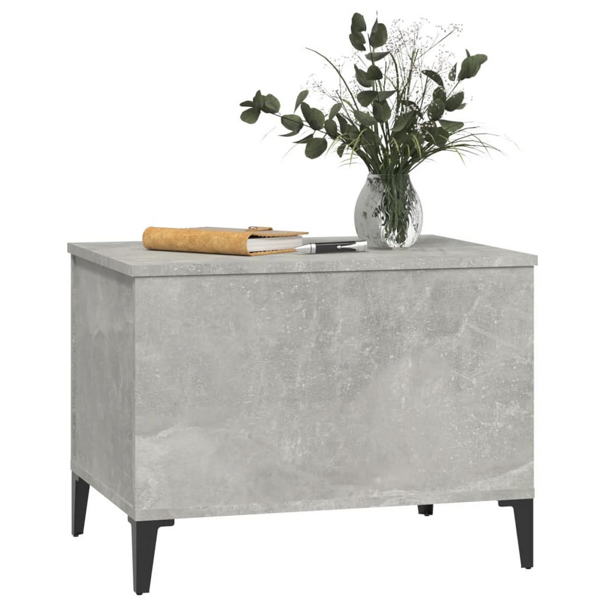 COUCHTISCH Betongrau 60x44,5x45 cm Holzwerkstoff - Grau, Holzwerkstoff (60/44.5/45cm) - furnicato