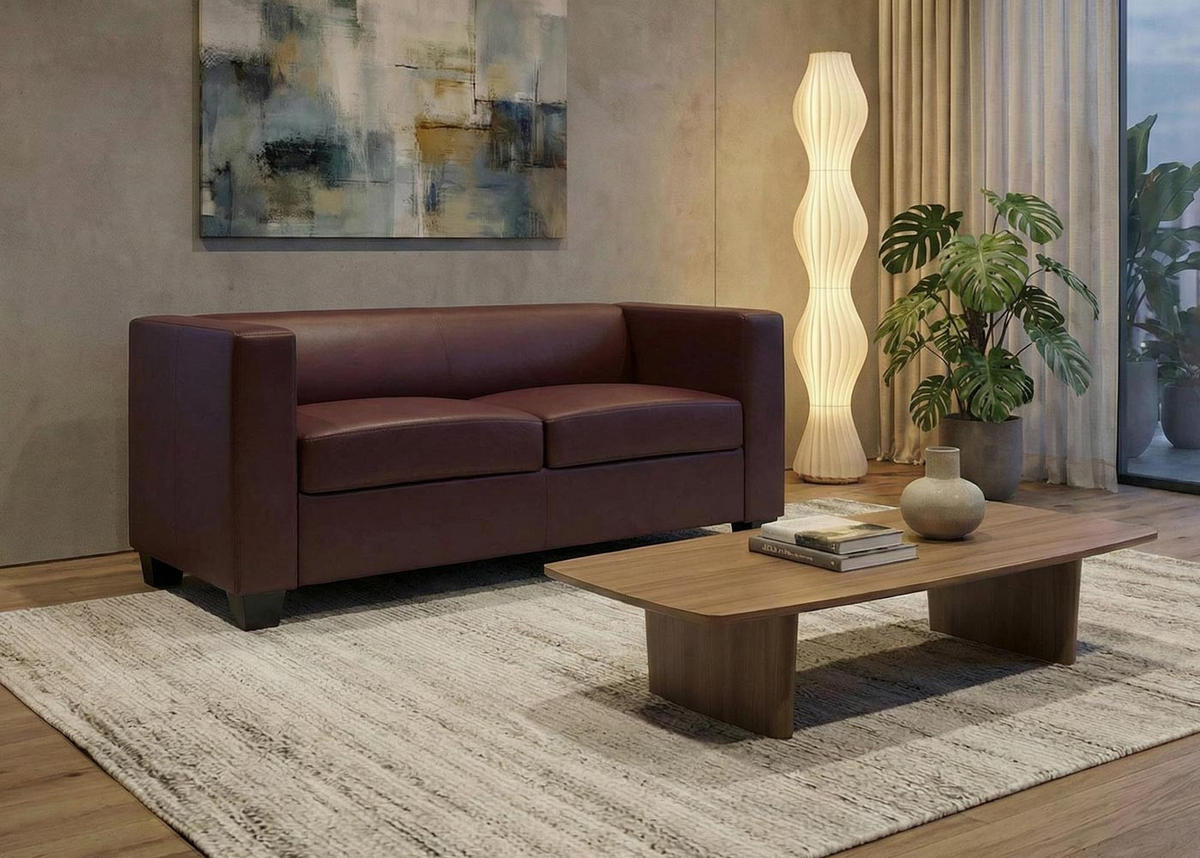 2-SITZER SOFA Rotbraun - Rotbraun, Textil (137/70/75cm) - MCW