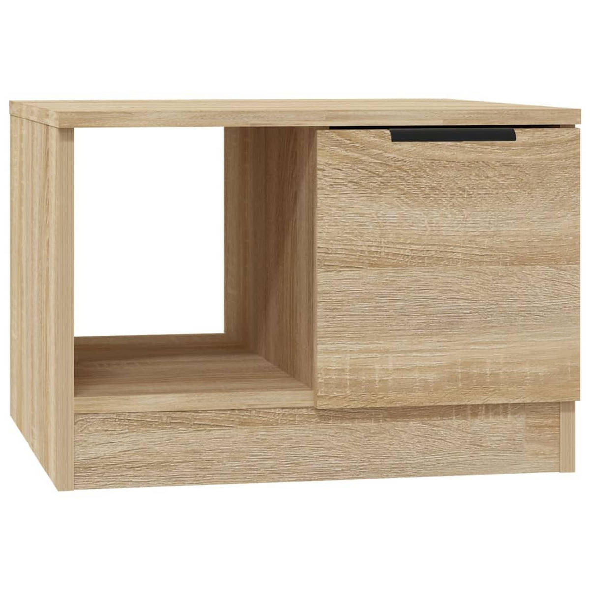 COUCHTISCH 50/50/36 cm aus Holzwerkstoff Sonoma-Eiche mit 1 Tür, 1 Offenem Staufach - Sonoma Eiche, Holz (50/50/36cm) - vidaXL