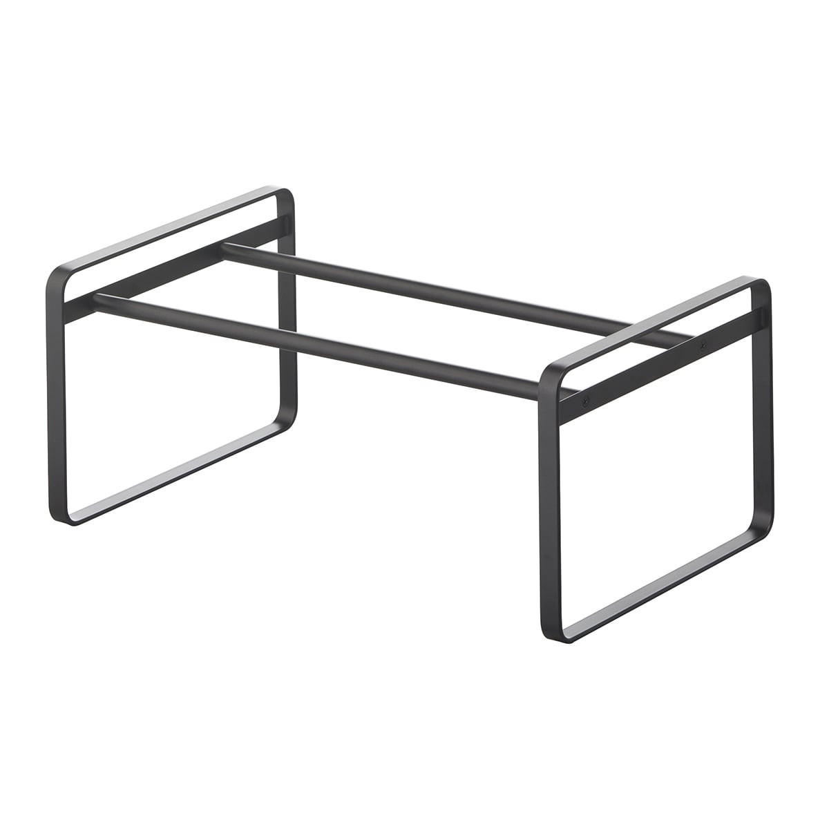 SVART utdragbar skohylla, 1 våning - L41 cm - Svart, Metall (25/17.5/2cm) - Yamazaki