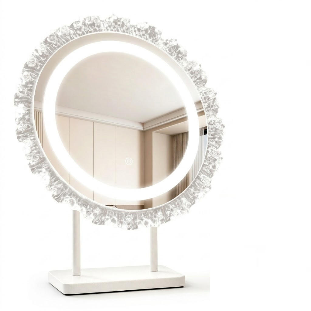 SPIEGELLAMPE 12/40/48cm - Weiß, Glas (12/48/40cm) - Nettlife