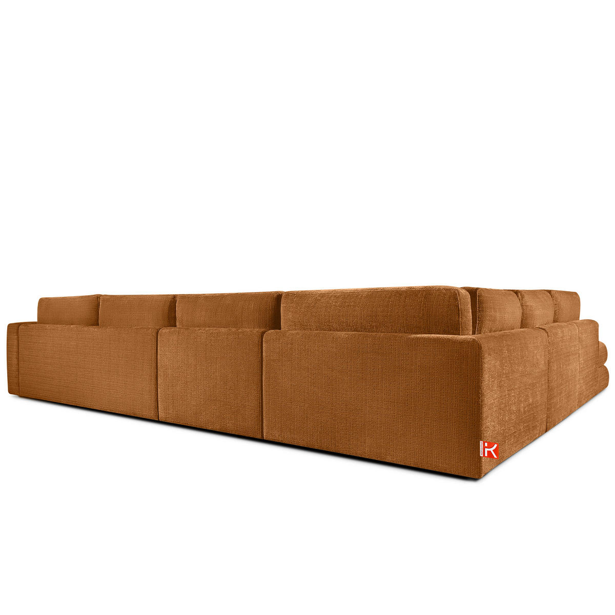 ECKSOFA XL rechts VERUS - Rot, Holz/Holzwerkstoff (377/328cm) - KONSIMO®