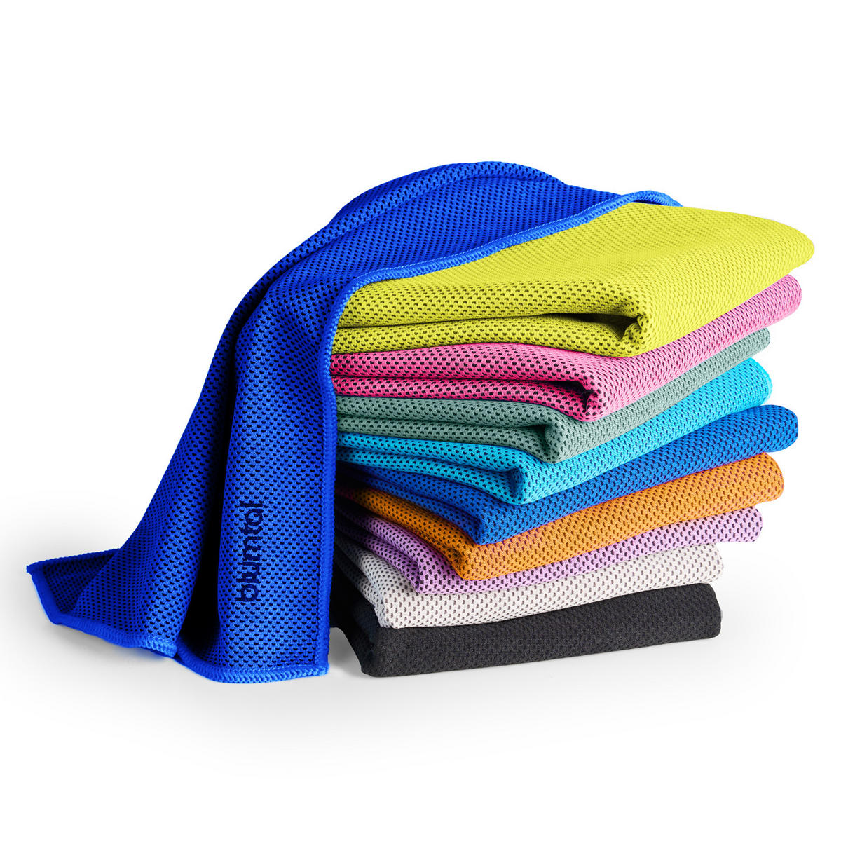 SPORTHANDTUCH Inga kühlend, 100/30 cm mit Tasche, Dunkelblau - Dunkelblau, Textil (30/100cm) - Blumtal