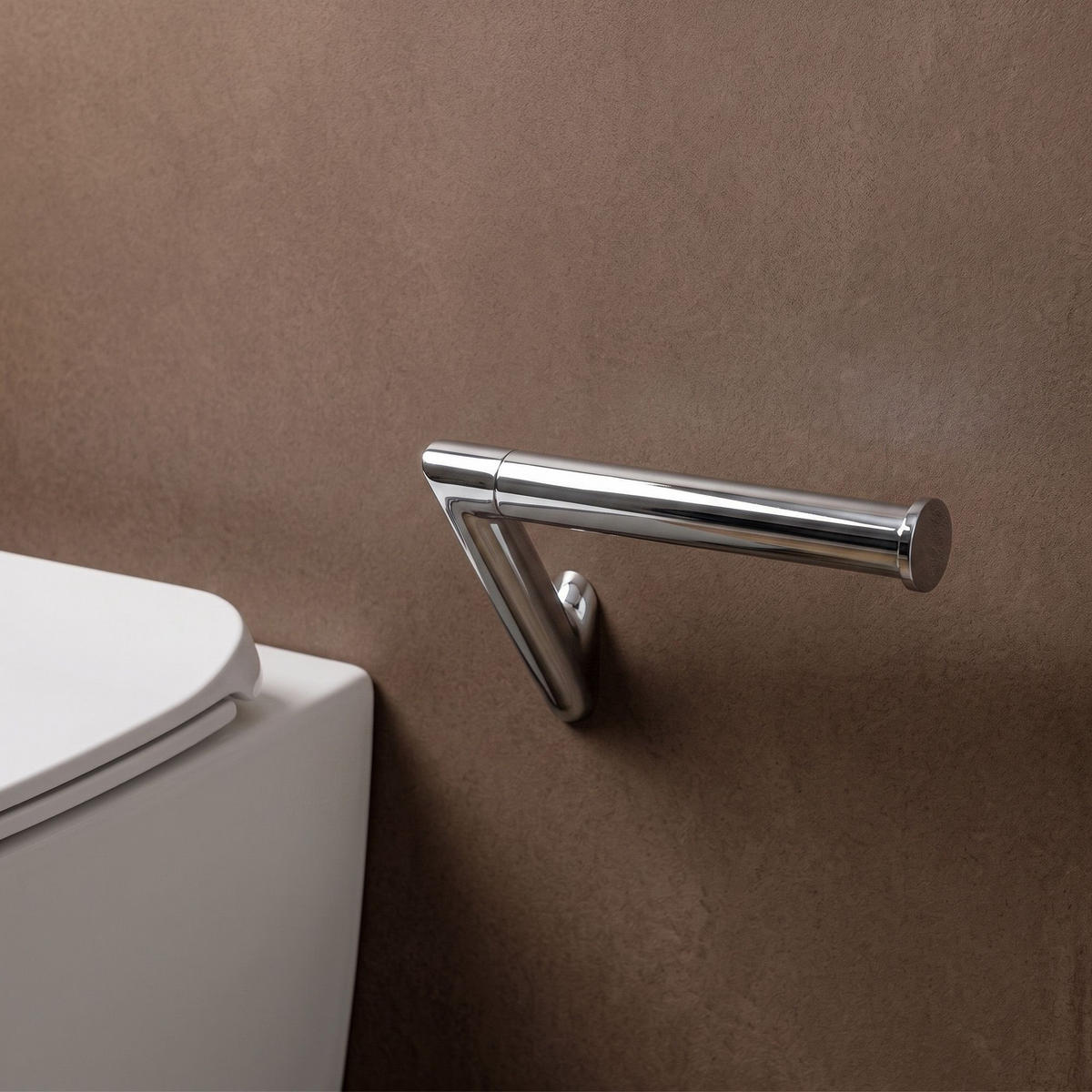 HALTER Für Toilettenpapier Rea Will Chrome - Chromfarben, Metall (14.5/8.5/8cm) - REA