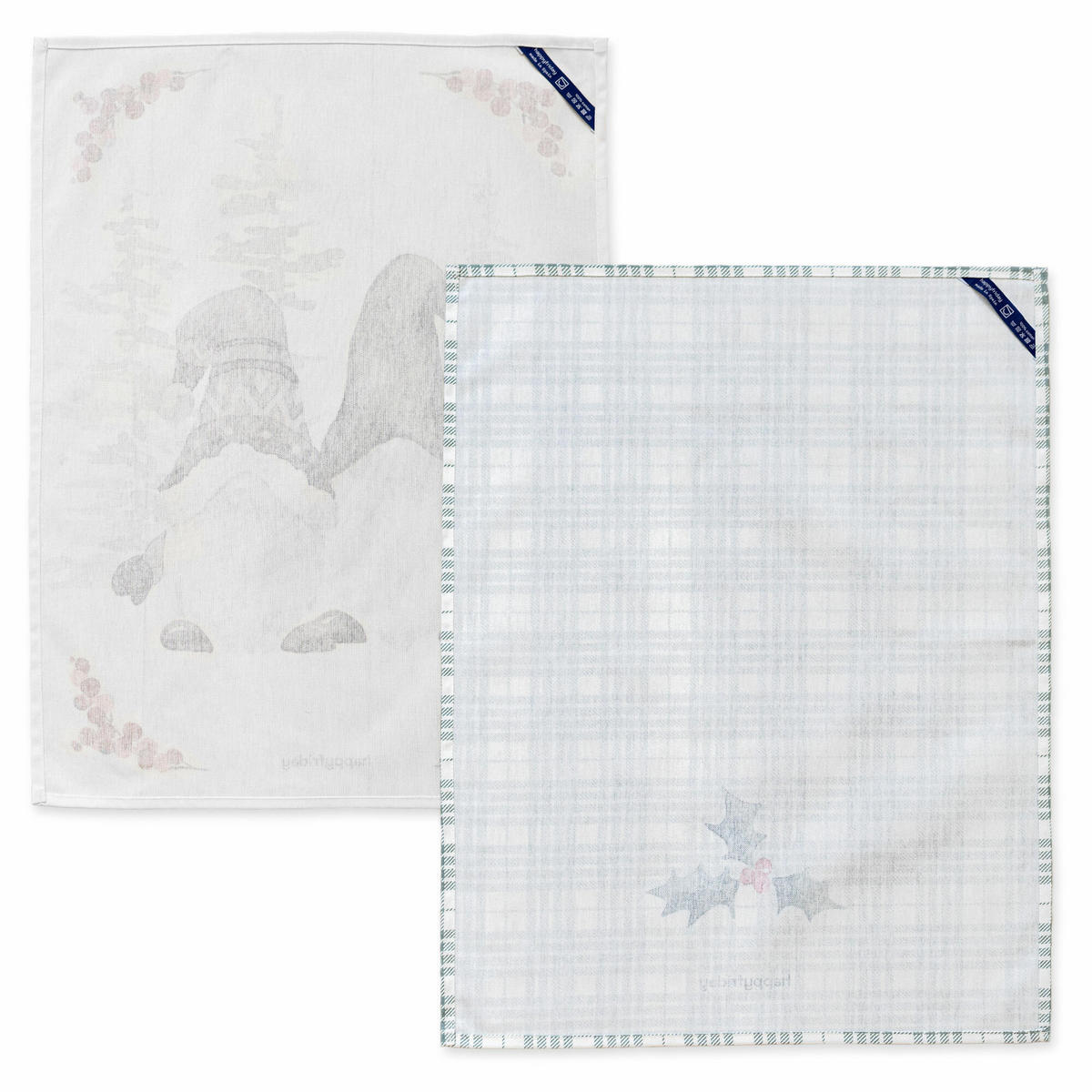 GESCHIRRTUCH (2 tlg) gnomes 70x50 cm mehrfarbig - Multicolor, Textil (70/50cm) - Happy Friday