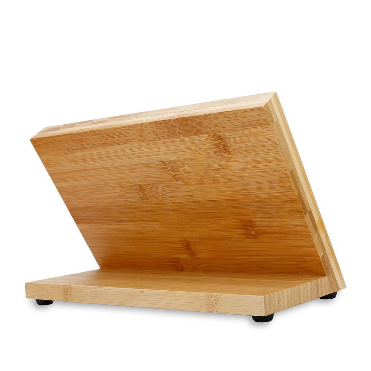 MESSERBRETT/BLOCK magnetisch - Braun, Holz (18/19/30cm) - Intirilife