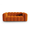 SOFA Lupine aus Samt terrakotta 2 Sitzplätze - Terracotta, Textil (200/70/95cm) - Micadoni